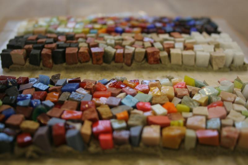Mosaik gestalten mit dem Mosaikhammer