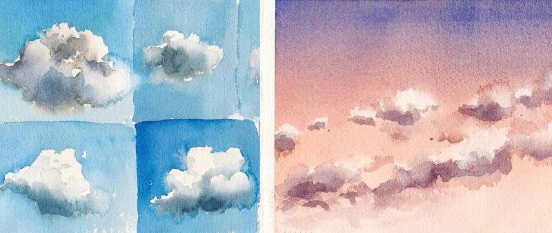 Wolken: Gefährten des Himmels - Aquarell Basics