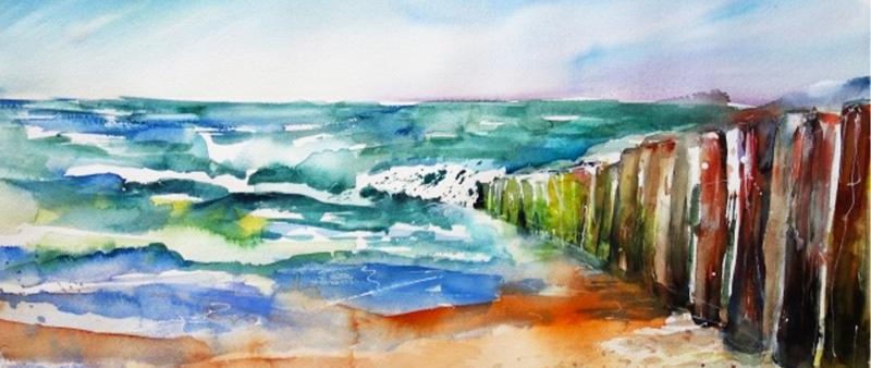 Wolken, Wasser und die Umsetzung ins Aquarell