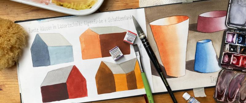 After Work: Ganz einfach Aquarell malen lernen – Teil 4 Nass-in-Nass