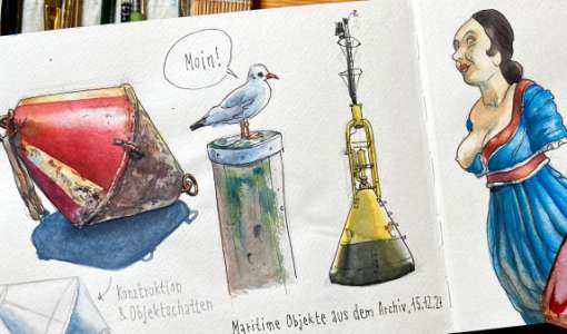 After Work: Maritime Objekte in Aquarell Sketching