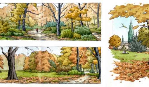 Natur ins Urban Sketching richtig integrieren