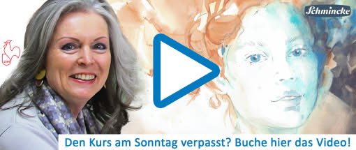 Kompaktkurs: (Aufzeichnung) Gesichter in Aquarell
