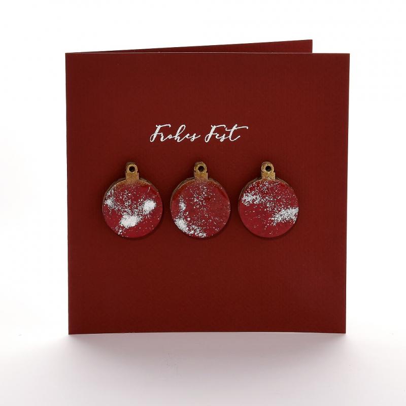Kreatives Stempeln - Weihnachtskarte