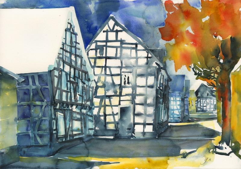 Expressive Aquarellmalerei: Pleinair