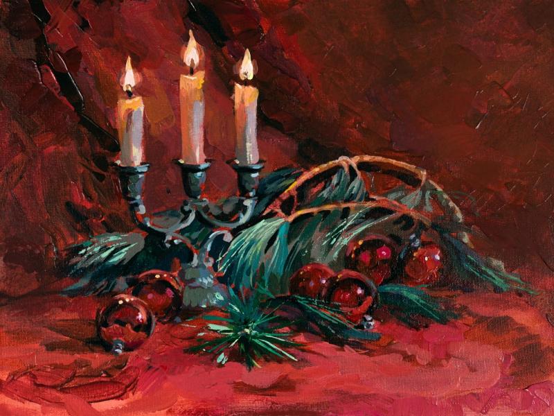 Im Licht von Weihnachten - Acryl Workshop